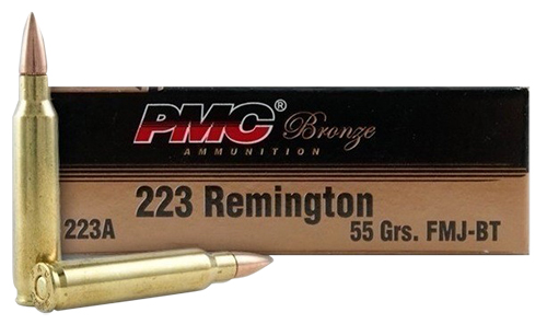 223 Rem Ammo - PMC Bronze Battle Boat-Tail FMJ PMC Bronze Battle Boat-Tail FMJ Ammo