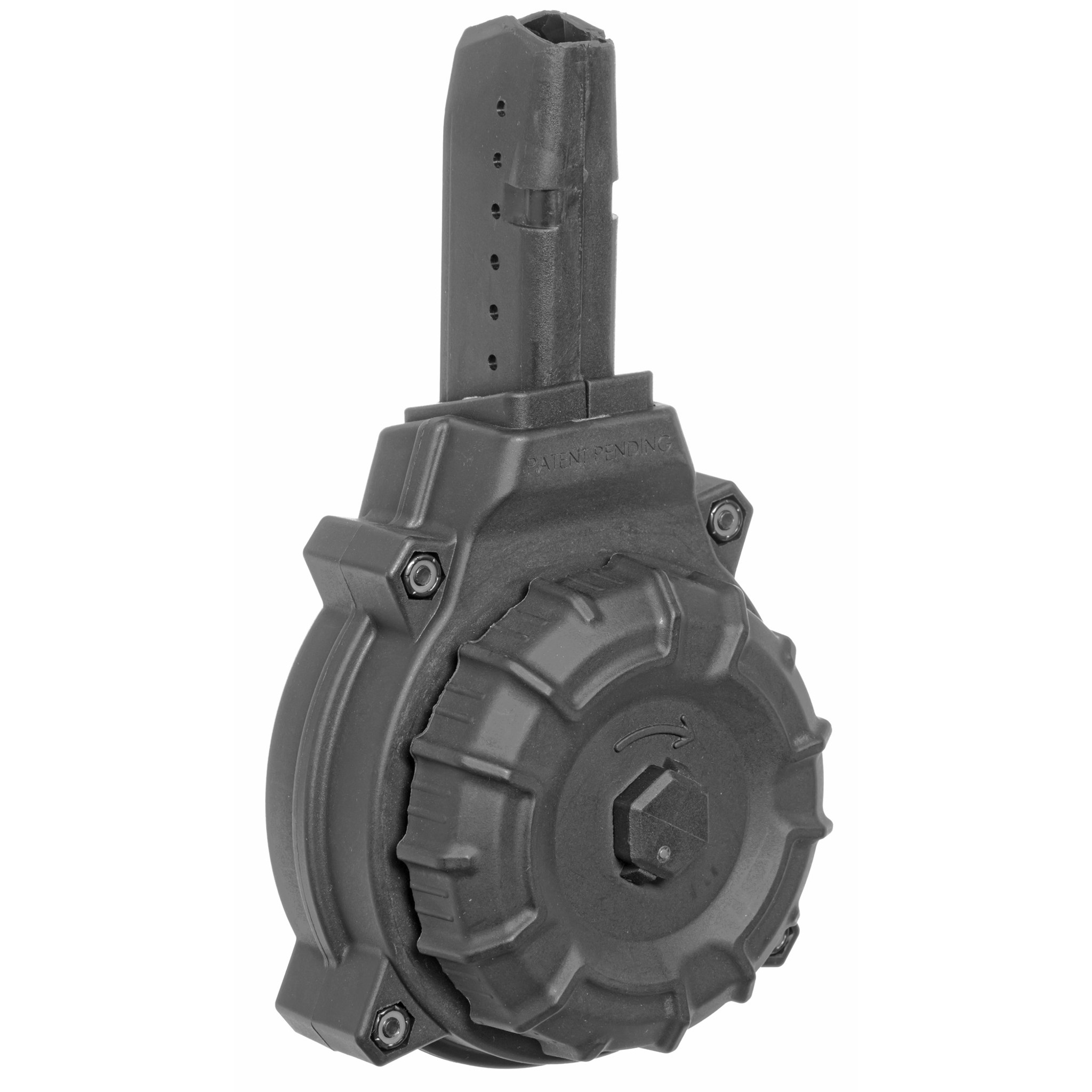 ProMag AR-15 9mm 50-Round Drum Magazine Glock Style Polymer Black