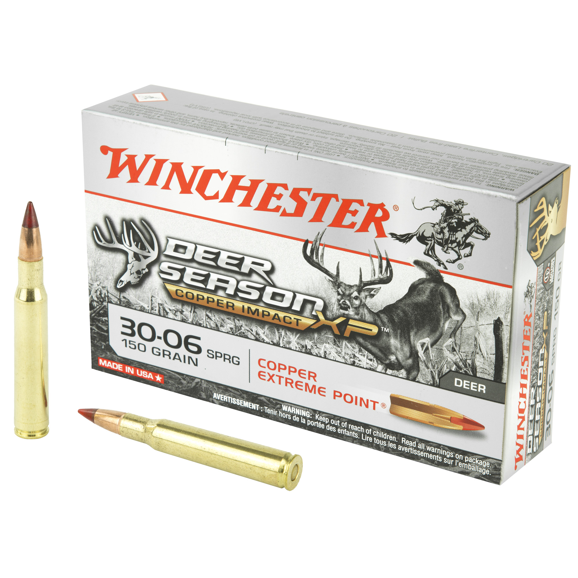 Winchester Deer Season XP Copper impact 3006 Lead free 20 rds-img-0